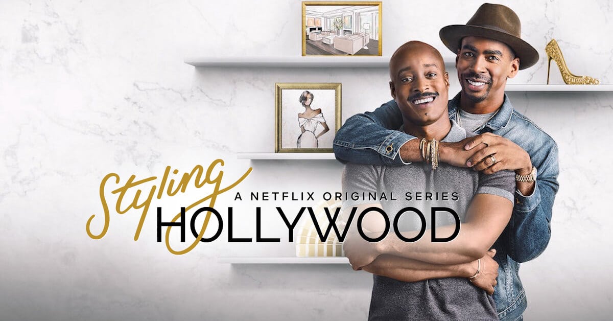 Styling Hollywood is a black gay webseries on Netflix. This black gay show stars black gay couple Jason Bolden and Adair Curtis. The show is a positive black lgbt representation in media.
