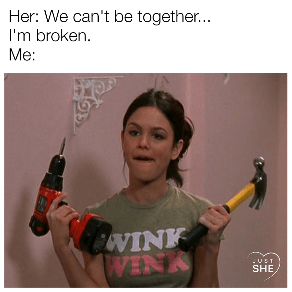 gay meme about a gay person trying to fix another person