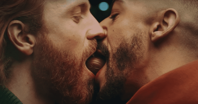 commercial of gay guys kissing which received alot of backlash from homophobic persons