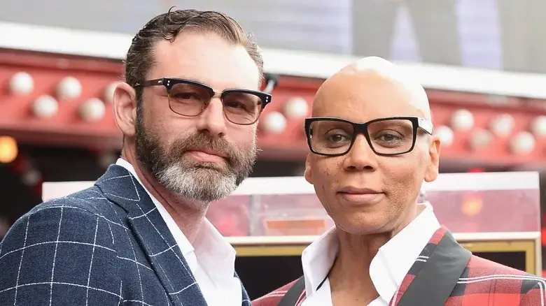 gay interracial couple RuPaul(black LGBTQ icon) and Georges Lebar